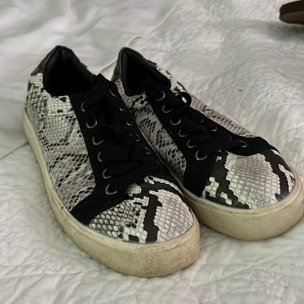 Snake skin sneakers